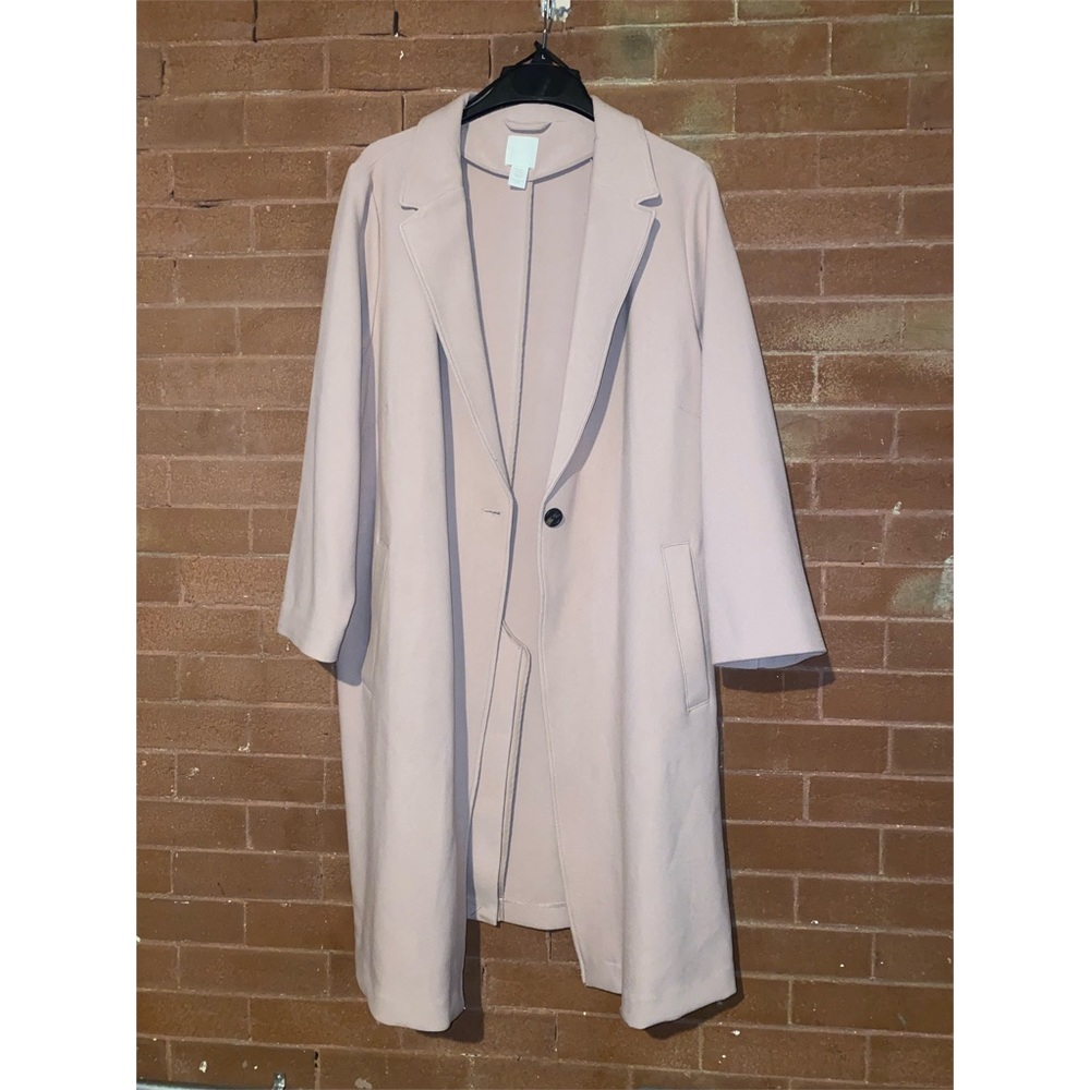 Blush trench coat